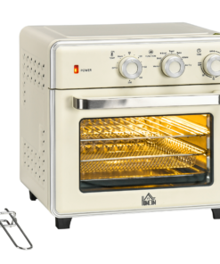 HOMCOM 7-in-1 Toaster Oven 4-Slice w/ 60-min Timer Adjustable Thermostat 1400W