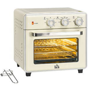 HOMCOM 7-in-1 Toaster Oven 4-Slice w/ 60-min Timer Adjustable Thermostat 1400W