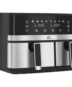 HOMCOM Dual Zone Air Fryer 8.5L Double Air Fryer with SYNCFinish 2700W