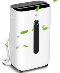 HOMCOM 20L/Day Quiet Air Dehumidifier with Purifier, Timer, for Home Laundry