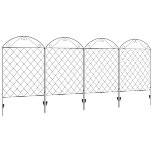 Garden Fencing Panels 43in x 11.5ft Flower Bed Border Animal Barrier Edging