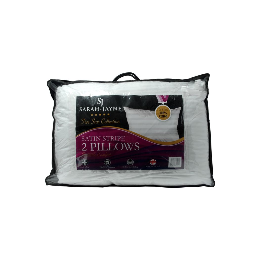 Ultrabounce Satin Stripe Pillow Pair