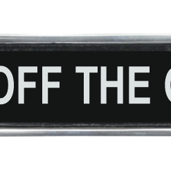 25CM ALUMINIUM KEEP OFF THE GRASS SIGN