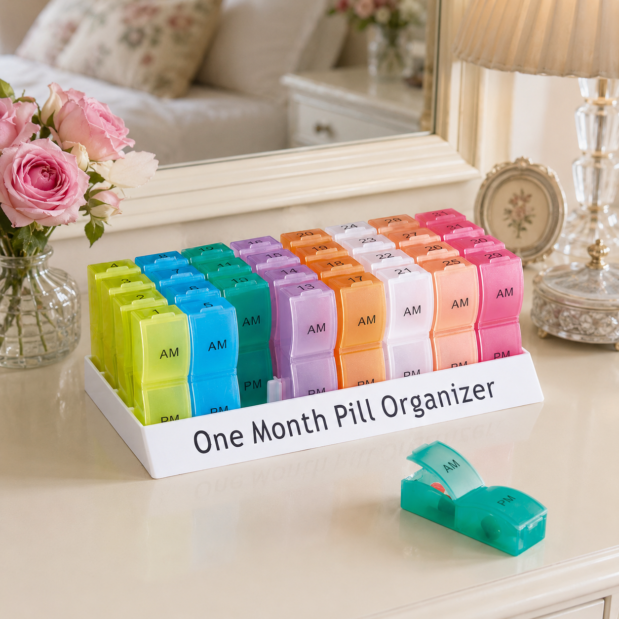 Monthly Pill Box with Individual Day - Image 2