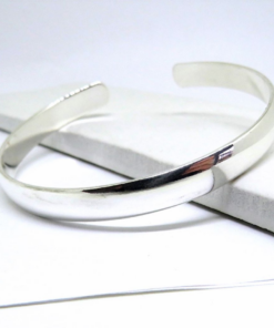 Chunky Silver Bangle