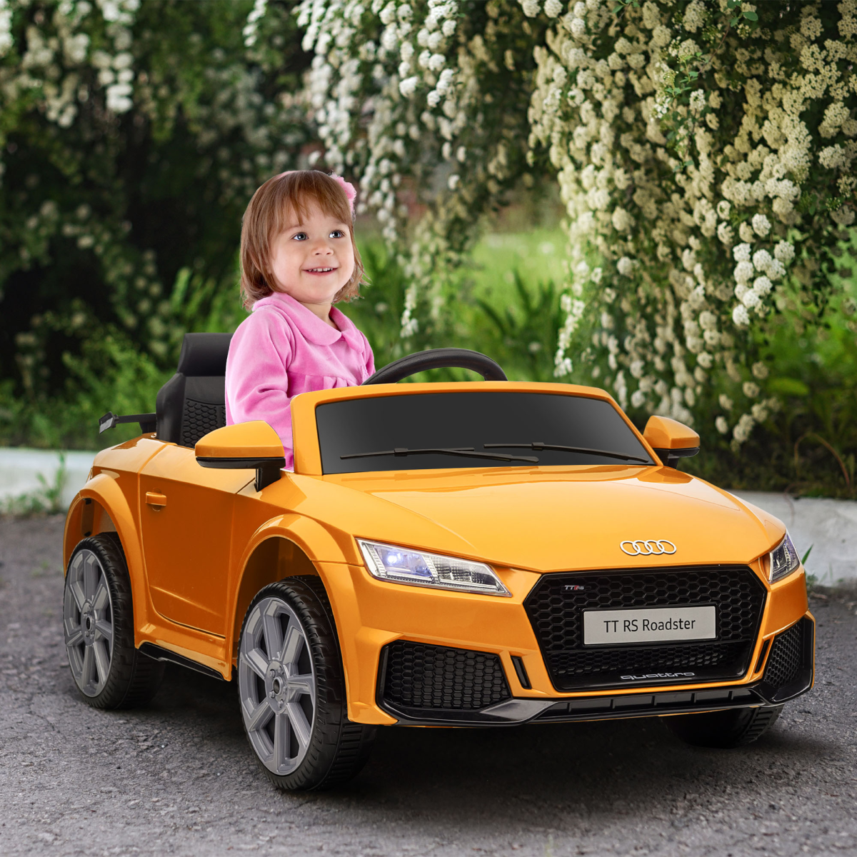 12V Battery Licensed Audi TT RS Ride-On Car w/ Removable Highlights, MP3 Player - Image 2
