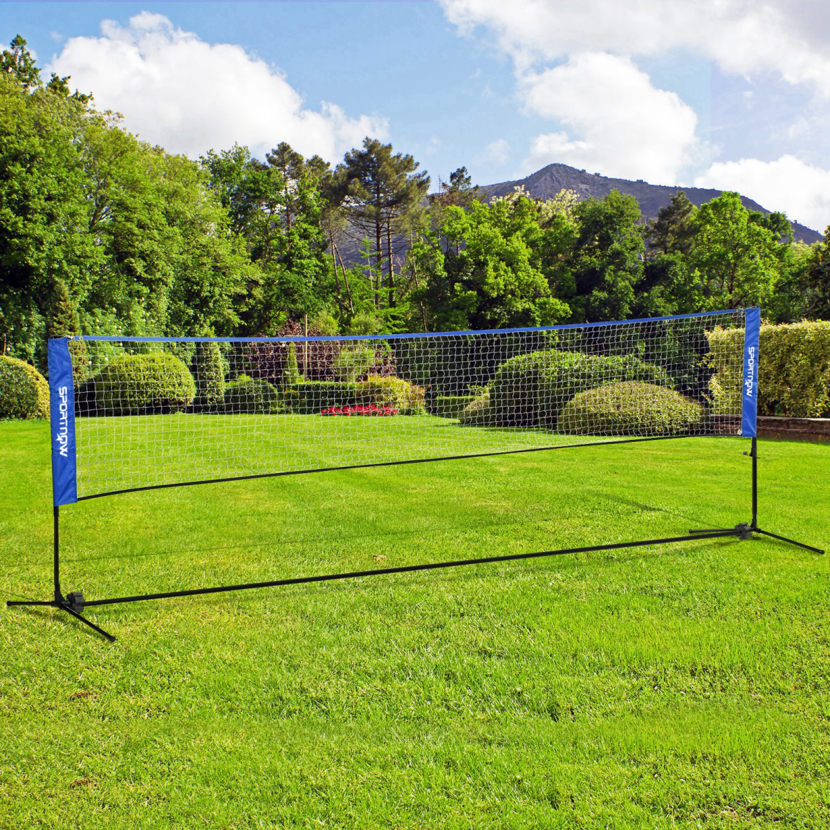 SPORTNOW 4m Badminton Net, Adjustable Sports Net for Tennis, Volleybal, Blue - Image 2