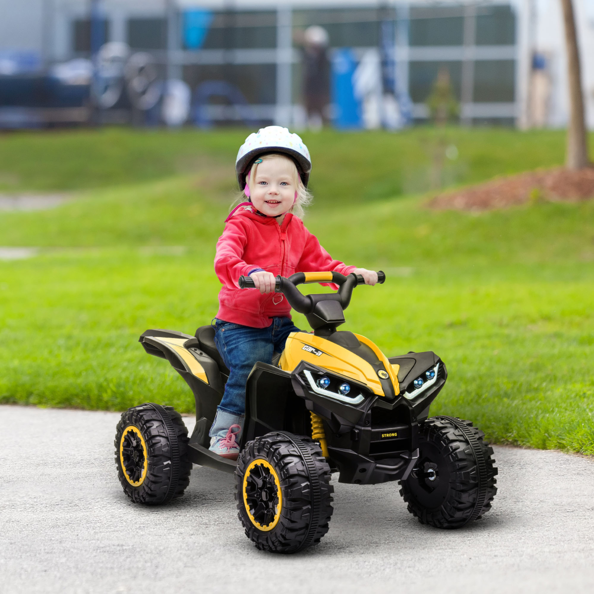 HOMCOM 12V Electric Quad Bikes for Kids Ride On Car ATV Toy for 3-5 Years - Image 2