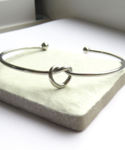 Silver Knot Bangle
