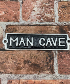 22CM ALUMINIUM MAN CAVE SIGN