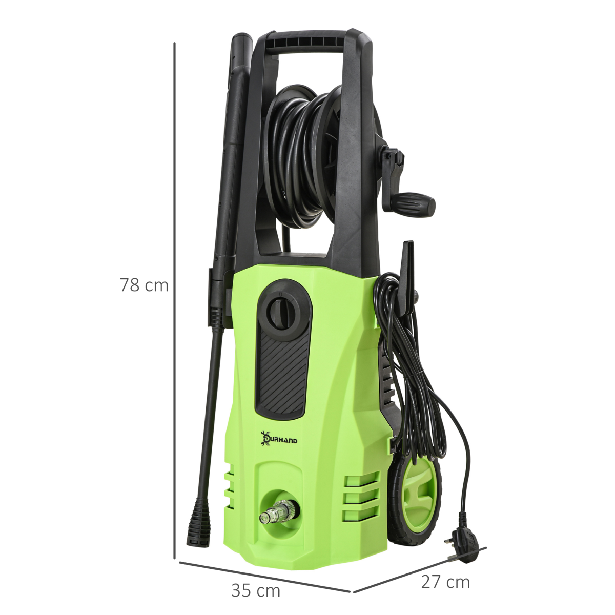 DURHAND Portable Power Washer 1800W, 150 Bar, 510 L/h for Garden, Car, Furniture - Image 3