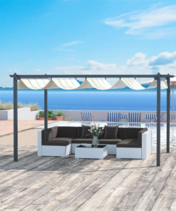 Deluxe Patio Gazebo with Weather-Resistant Canopy & Easy Setup