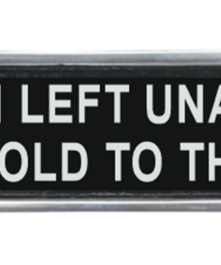 25CM ALUMINIUM CHILDREN LEFT SIGN