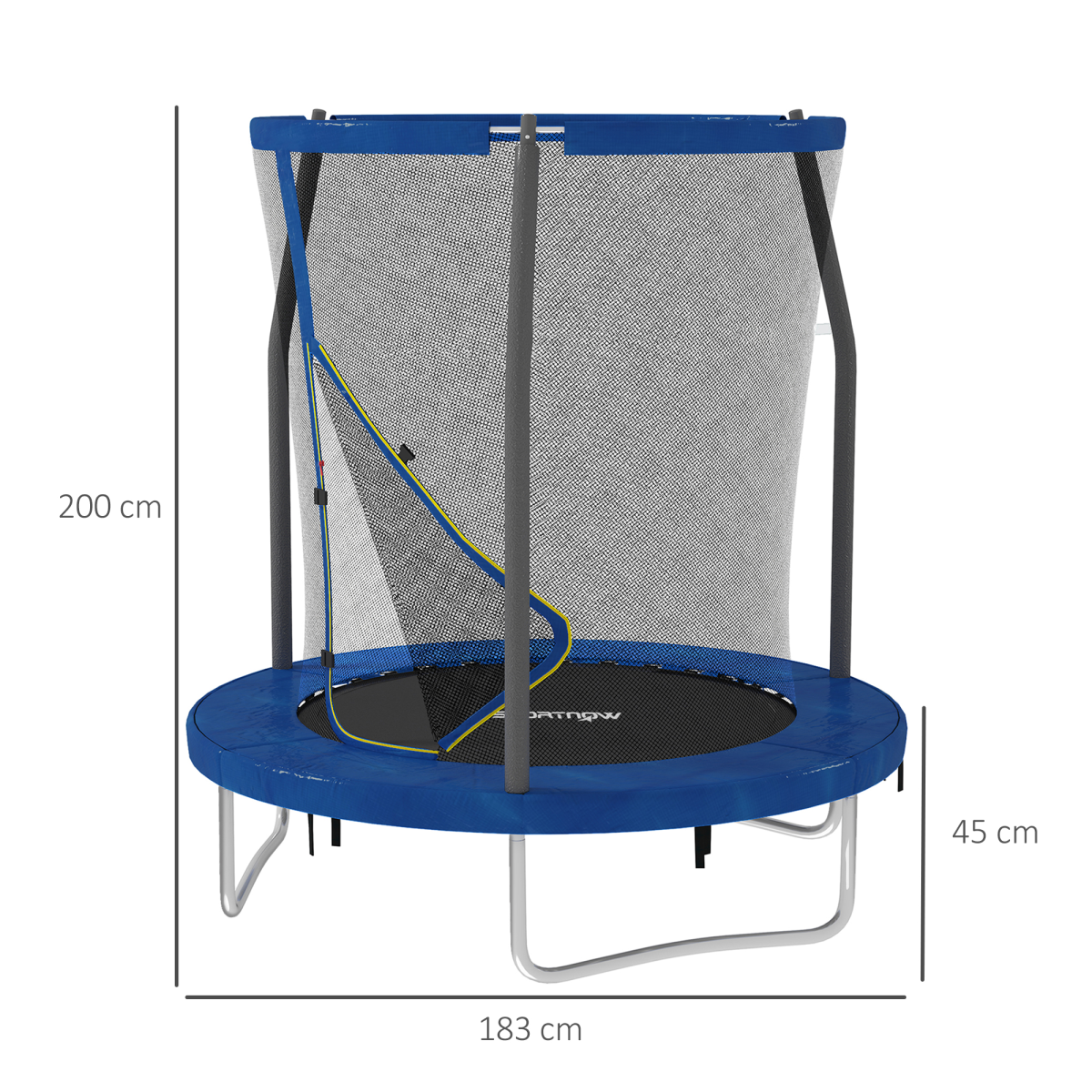 SPORTNOW 6ft Outdoor Trampoline with Safety Enclosure Net - Image 5
