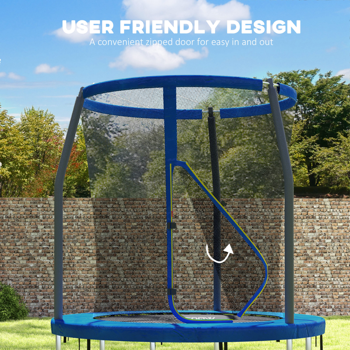 SPORTNOW 6ft Outdoor Trampoline with Safety Enclosure Net - Image 6