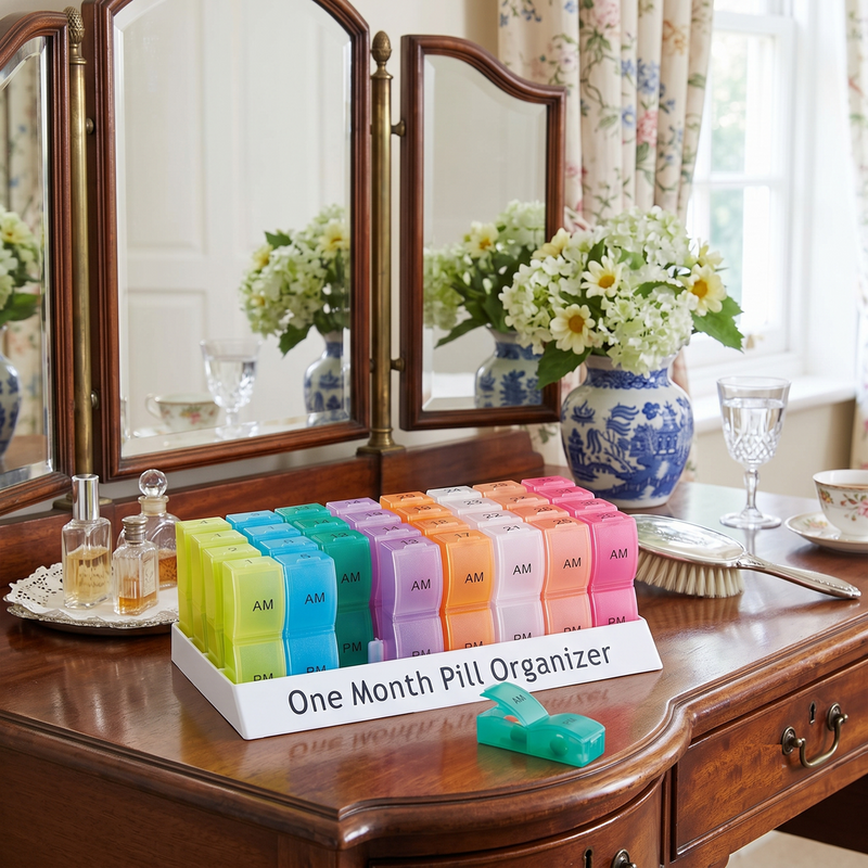Monthly Pill Box with Individual Day