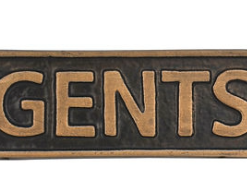 GENTS - METAL SIGN