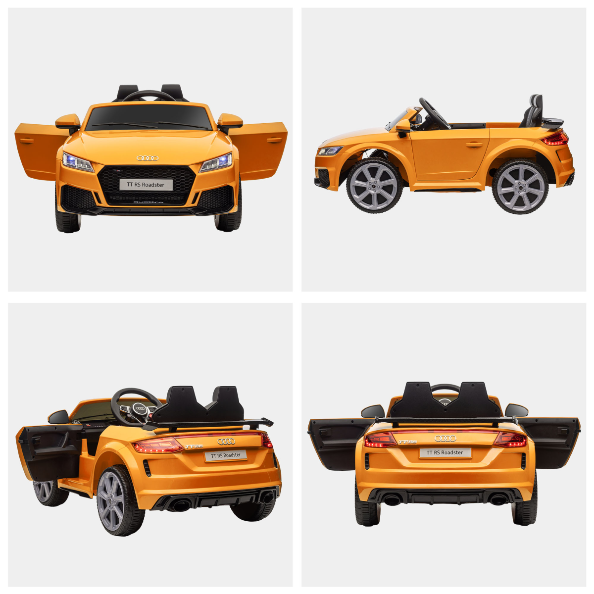 12V Battery Licensed Audi TT RS Ride-On Car w/ Removable Highlights, MP3 Player - Image 7