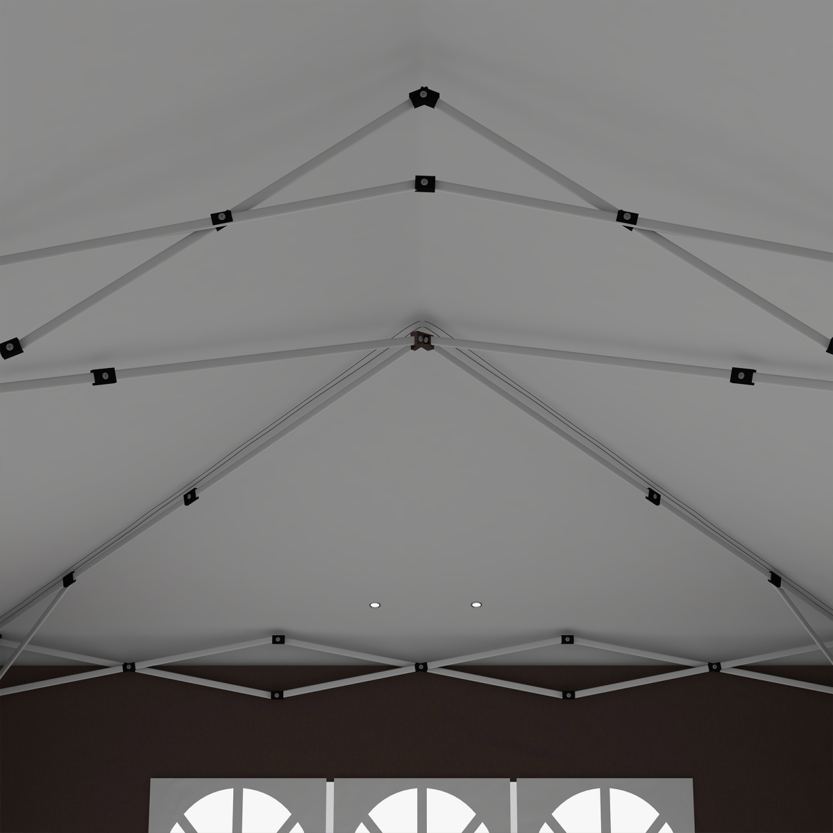 3 x 6m Pop Up Gazebo Height Adjustable Party Tent w/ Storage Bag Black - Image 7