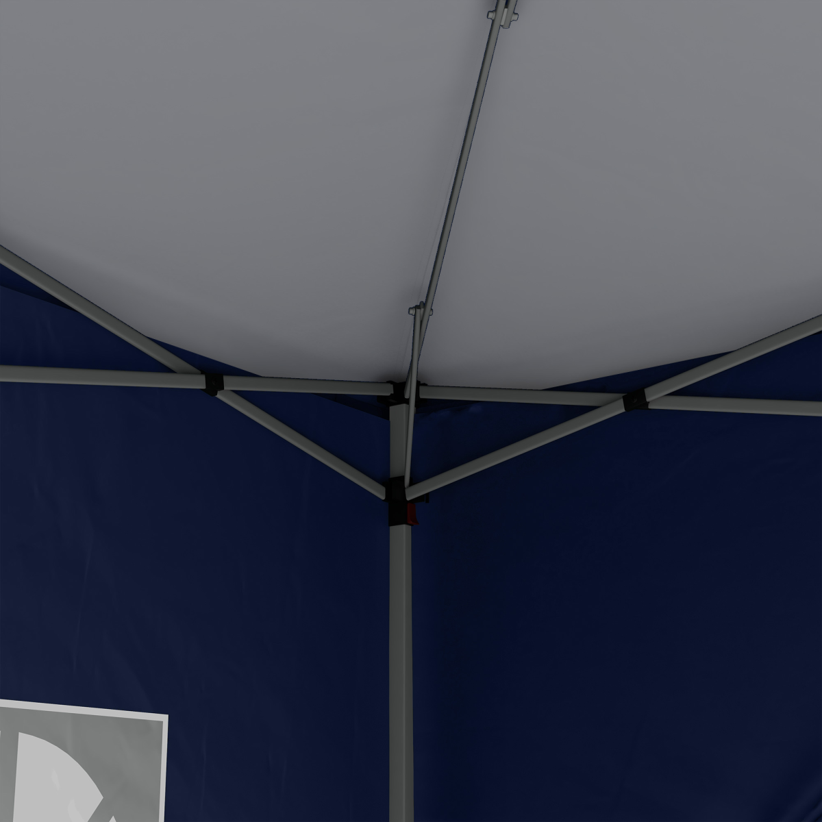 3mx3m Pop Up Gazebo Party Tent Canopy Marquee with Storage Bag Blue - Image 7