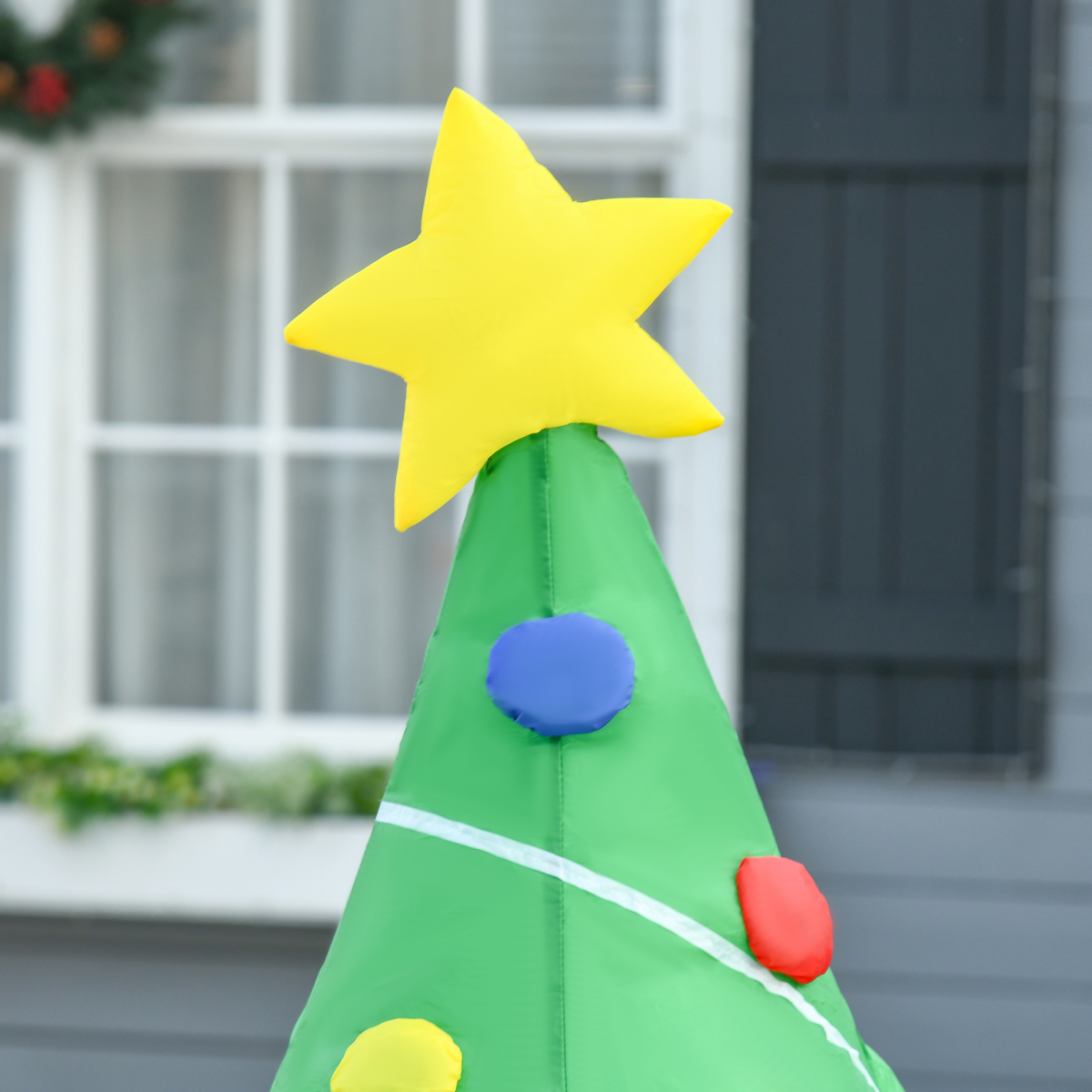 5ft Inflatable Christmas Tree Xmas Air Blown LED Lawn Yard Outdoor Ornaments - Image 7