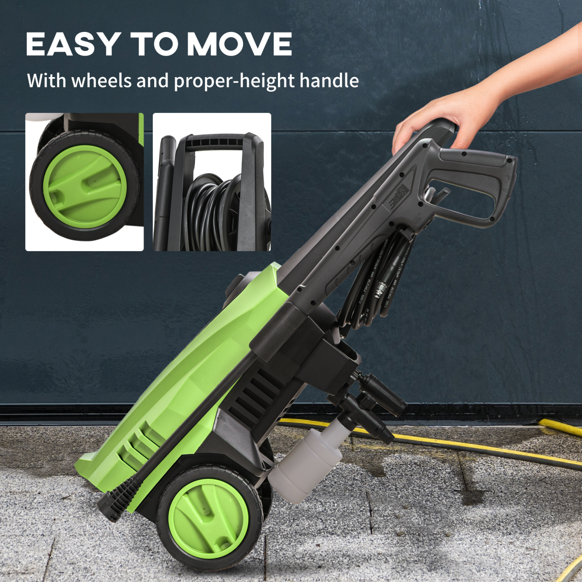 DURHAND Portable Power Washer 1800W, 150 Bar, 510 L/h for Garden, Car, Furniture - Image 7