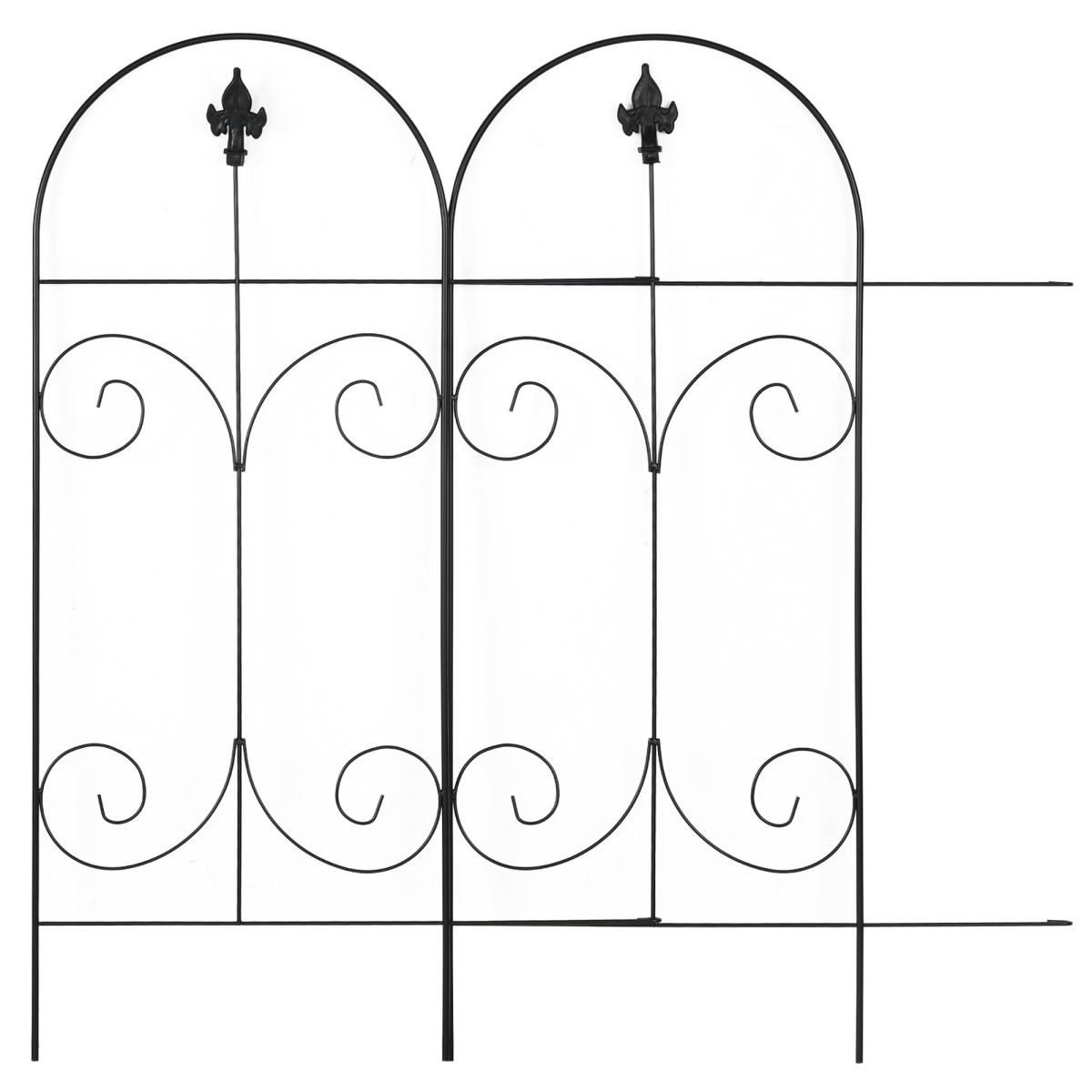 8-Pack Garden Fencing Panels, 44in x 12.5ft Flower Bed Border Edging Barrier - Image 8