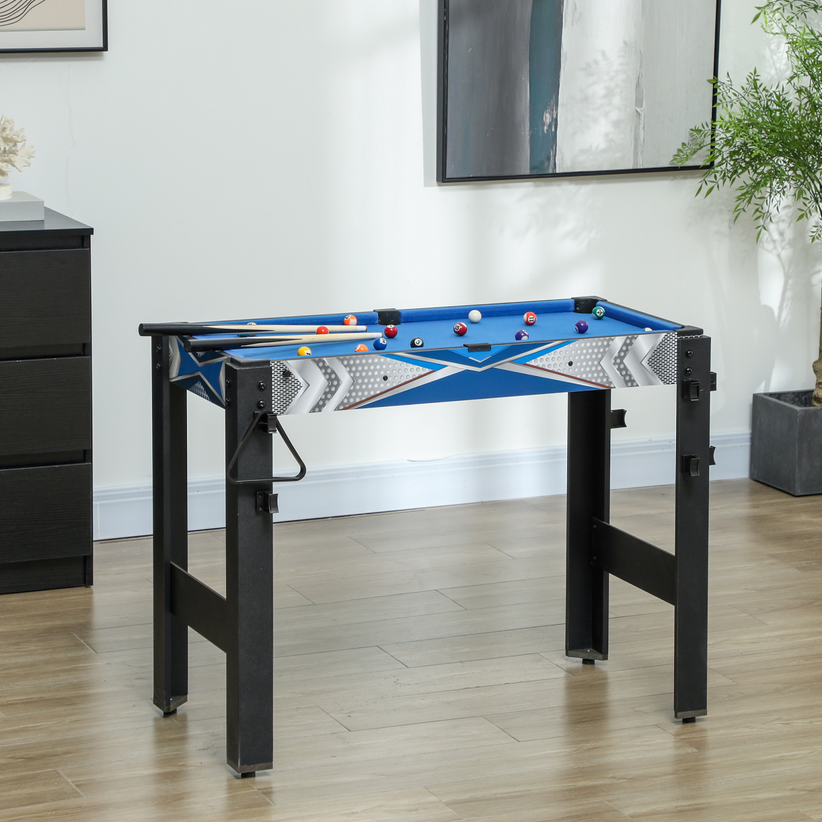 SPORTNOW 5 in 1 Multi Games Table Combo Sports Game Table for Kids, Blue - Image 8