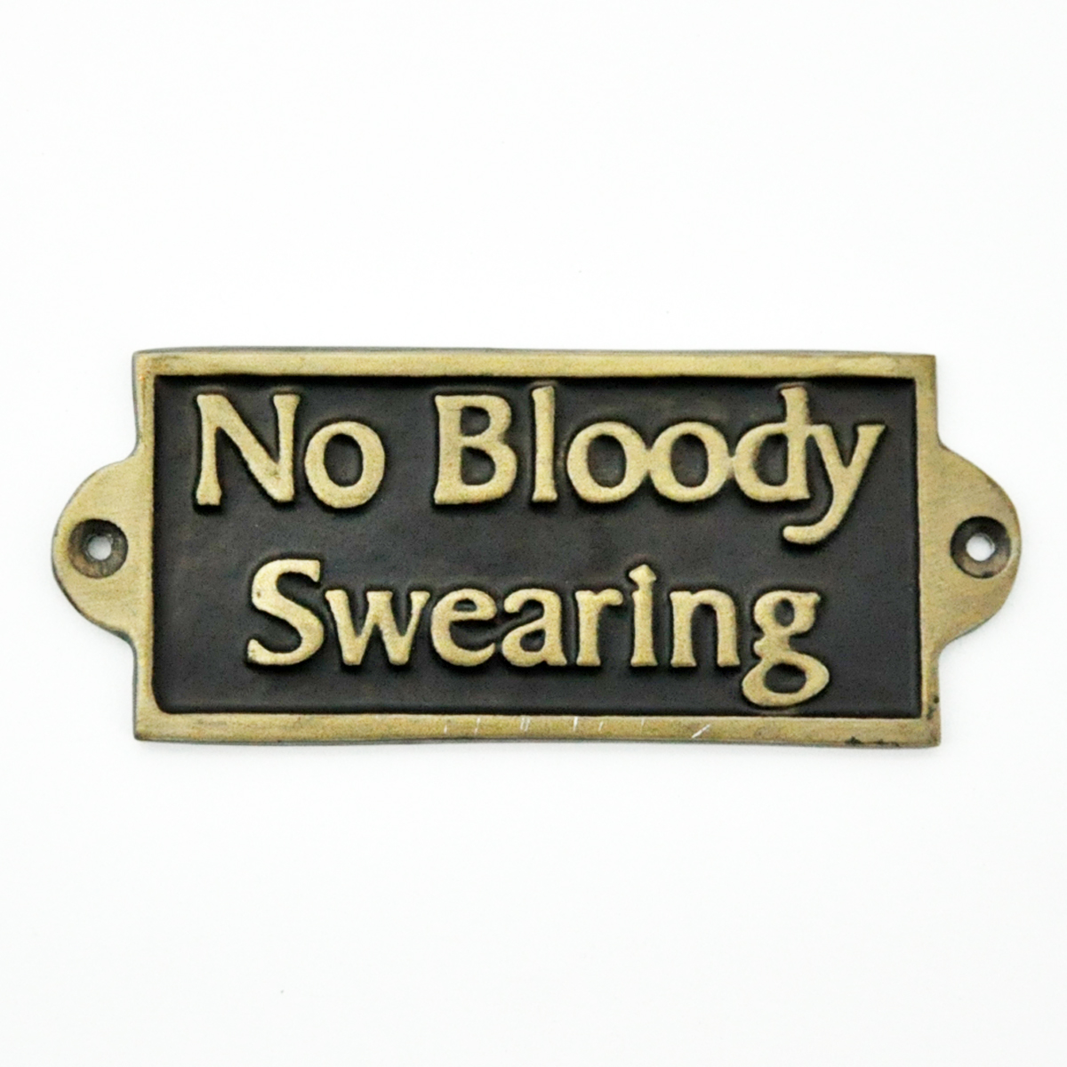 NO BLOODY SWEARING - METAL SIGN - Image 2
