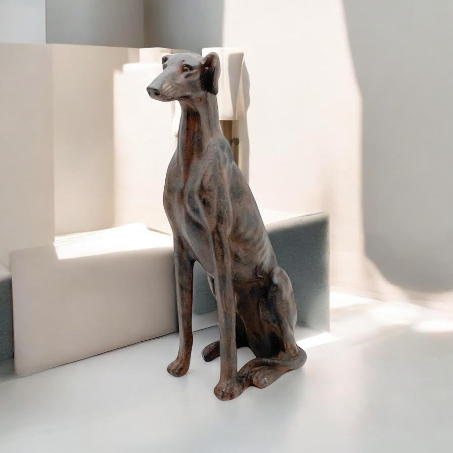77CM SITTING DOG GARDEN STATUE - Image 5