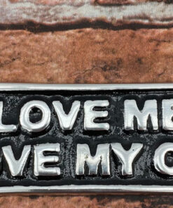 20CM ALUMINIUM LOVE ME LOVE MY CAT SIGN
