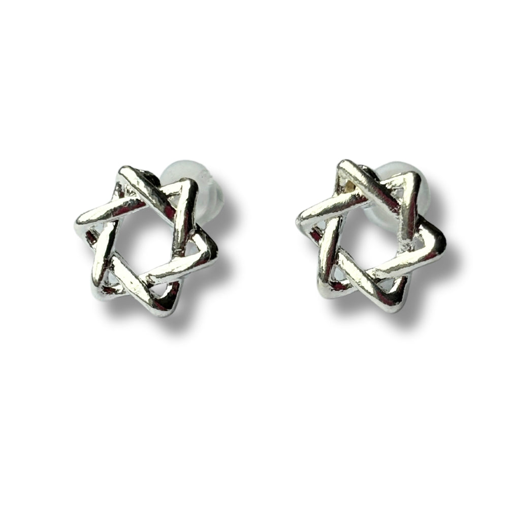 Star of David Stud Earrings - Image 2