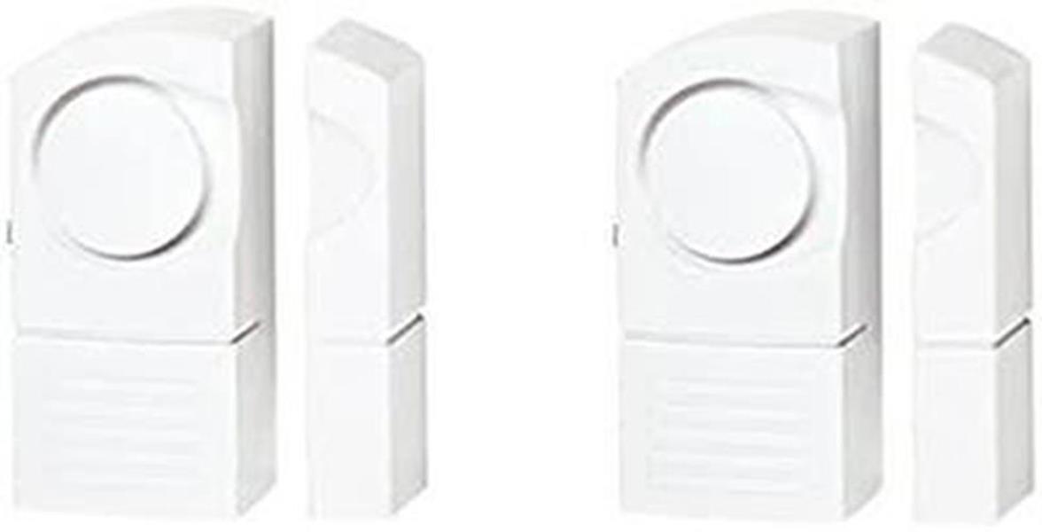 Benross 2-Pack Mini Wireless Window Alarms - Compact White