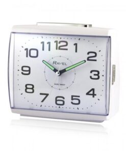 Ravel Retro Large Square Bedside Quartz Alarm Clock RC037.4
