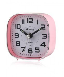 Ravel Petite Bedside Quartz Alarm Clock - Pink RC038.5