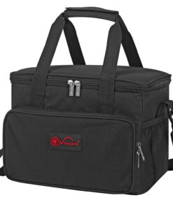 VINSANI Black Cooler Bag - Portable Insulated, Leakproof