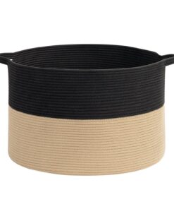 VINSANI LAUNDRY BASKET BLACK & COFFEE 1010287