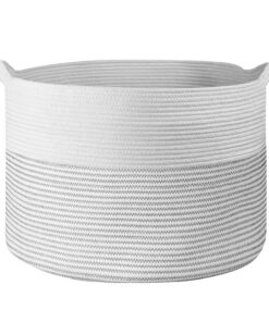 VINSANI LAUNDRY BASKET WHITE & L GREY 1010285