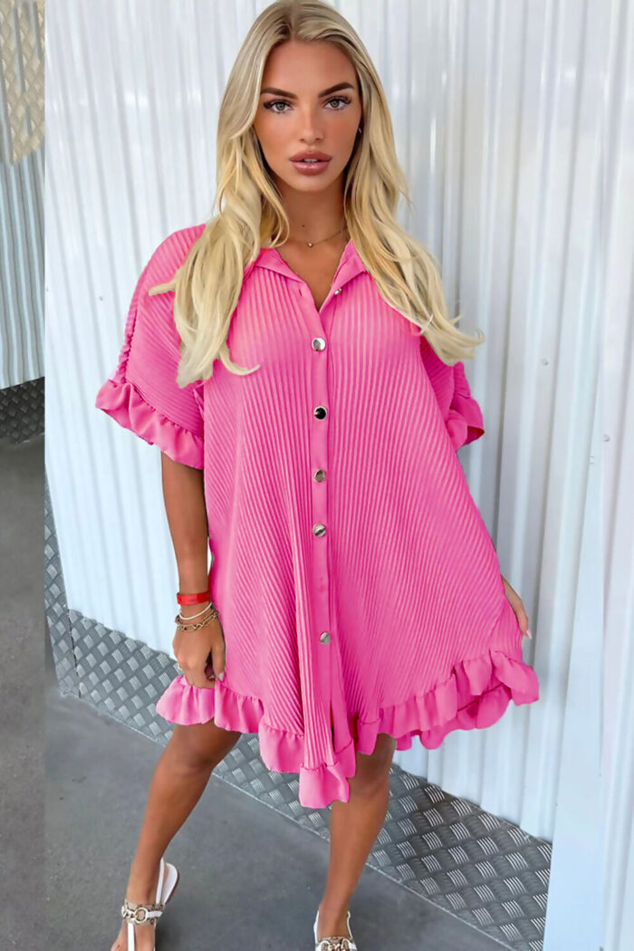 Ladies Pleated Dress - Image 6