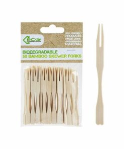 Eco Connection 50-Pack Disposable Natural Bamboo Skewers