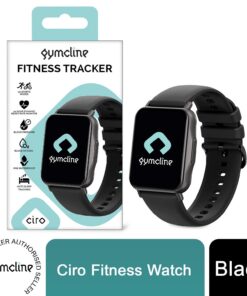 Gymcline Ciro Fitness Tracker w/ 25 Sports Modes & IP68 Water Protection, Black