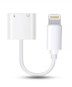 FX 2-in-1 Phone Audio Adapter for Phone 7/7plus, 8/8plus, XR - White