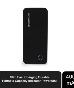 Slim Fast Charging Durable Portable Capacity Indicator Powerbank 4000mAh