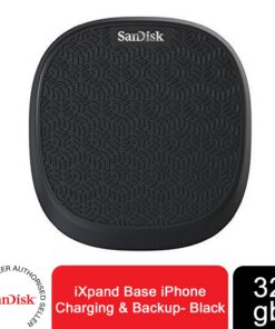 SanDisk iXpand Base For Phone Charging & Backup - Black 32 GB