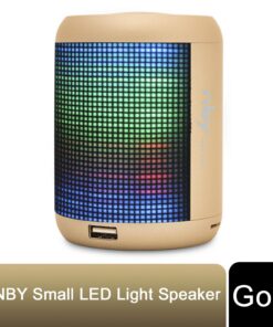 NBY Small Sound Activate LED Light Bluetooth Speaker And Dancing Fountain, Gold