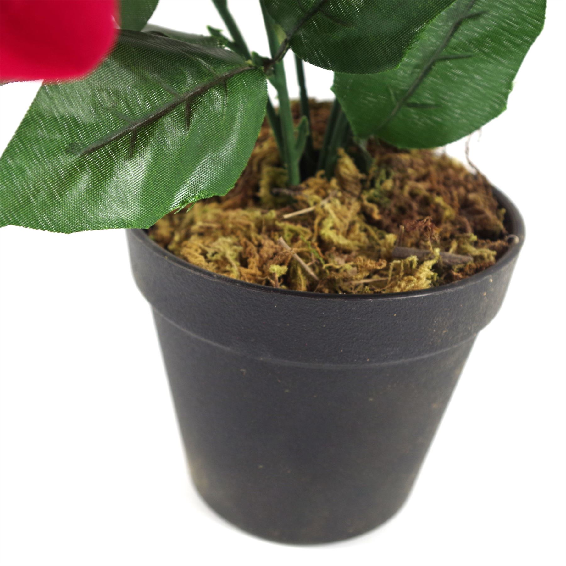 Artificial Christmas Xmas Red Poinsettia 40cm Potted Houseplant - Image 4