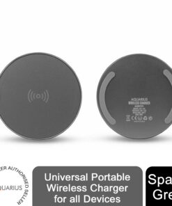 Aquarius Universal Portable Wireless Charger for all Devices[Space Grey]