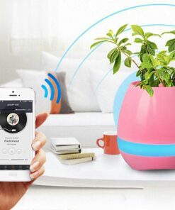 Debonair Music Flower Pot Bluetooth Speaker for Bedroom, Office & Living Room[Pink]