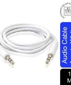 GVC Audio Jack 3.5mm Stereo Aux-in Cable, 1 Metre - White