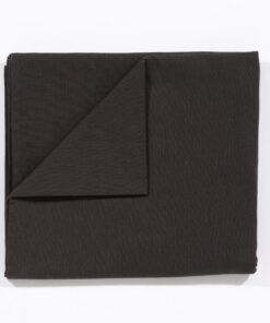 Avon 100% Cotton 240x140cm Black Tablecloth